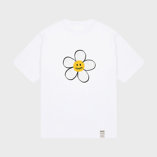 [UNISEX] Painting Big Flower Dots Short Sleeve T-shirt