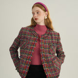 Burgundy tweed jacket