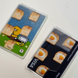 Bread Toast MagSafe Transparent Card Wallet
