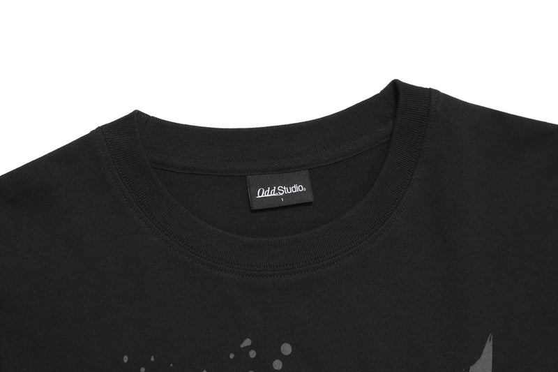 グランジ グラフィック オーバーフィット Tシャツ / Grunge Graphic Oversized Fit T-Shirt