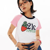 21C FROG Raglan Crop T-shirt [2Color]