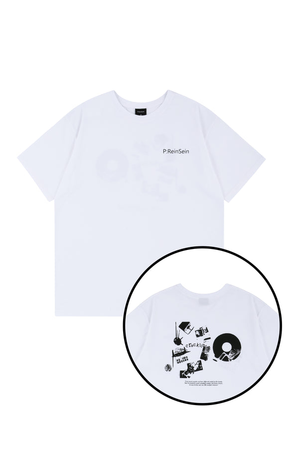 White LP short sleeve t-shirts