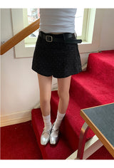 Humming dot A-line pants skirt