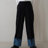 roll-up wide pants