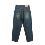 mum crop denim pants (vintage blue)