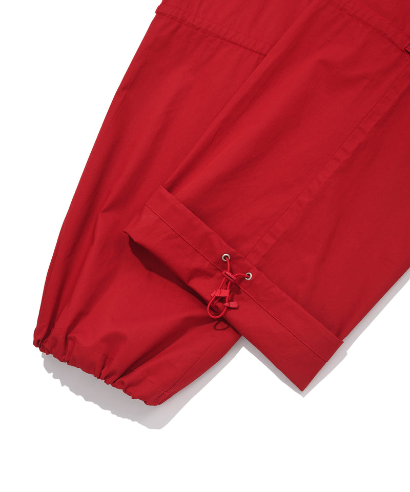 FLAP-POCKET CARGO PANTS RED