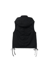 shirring vest (black)