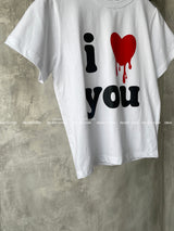 I Love You Kitch Cropped Short Sleeve T-Shirt