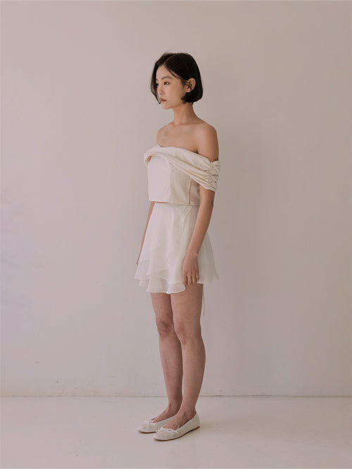 ブレアラップスカート / Blair wrap skirt (Ivory)
