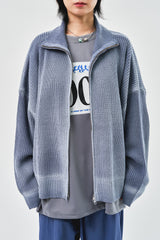 Olivy Knitted Zip-Up (3color)