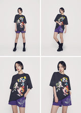 [24SS] The Powerpuff Girls x acmedelavie big printing artwork t-shirts  WHITE
