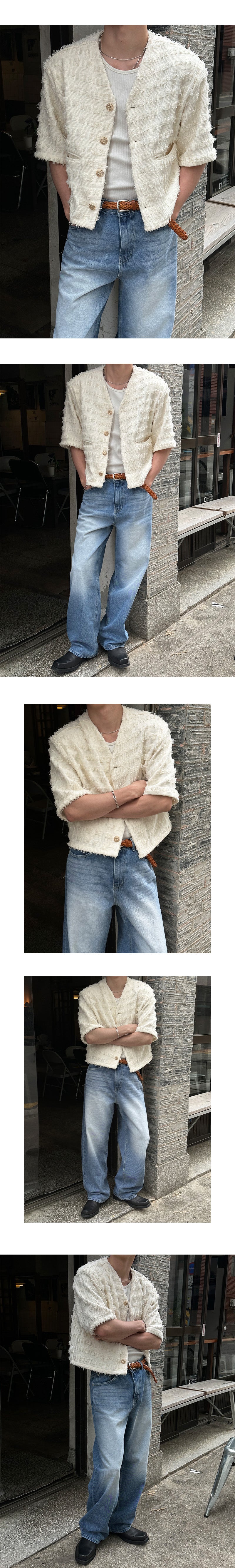 [S/S] Tweed half jacket(2color)