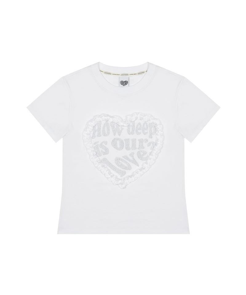 LACE LOVE TEE (WHITE)