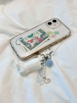 Cloudy White Boots Pendant Keyring Charm