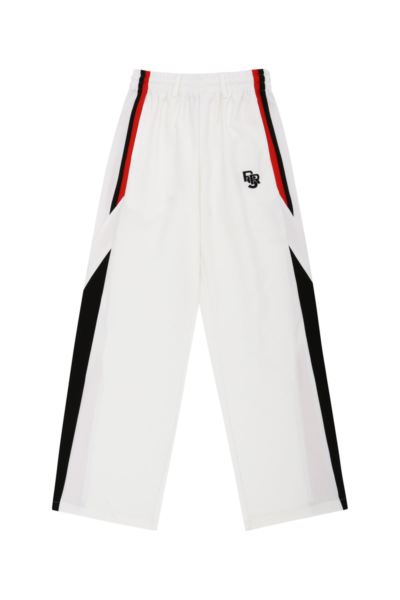 White Red Line Track Pants