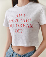 Dream Lettering T-shirts [MELANGE GREY]