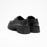 VATIC DERBY LEATHER SHOES BLACK Leather shoes with 45mm thick soles