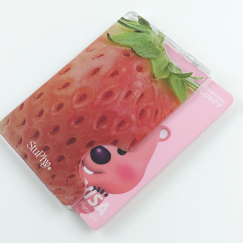 Pink Strawberry MagSafe Card Slot