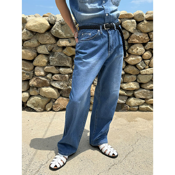 [S/S] Brush washing semi wide pants (3color)