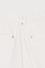 Belt Detail  Wide Pants Cream