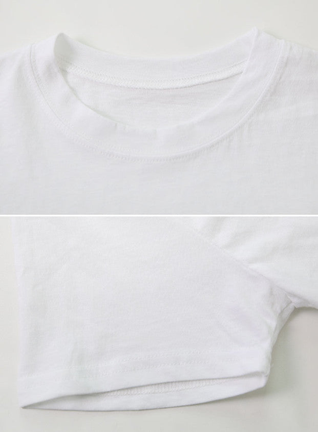 Basic Pigment Washing Short Sleeve T-shirt (6color)