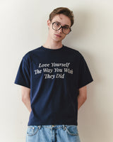 UNIISEX Love Yourself T-shirts [NAVY]