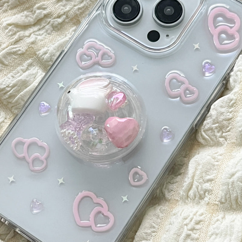 More and More Heart resin Case