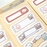 [MADE] PeaceLoveHappy Sticker Pack