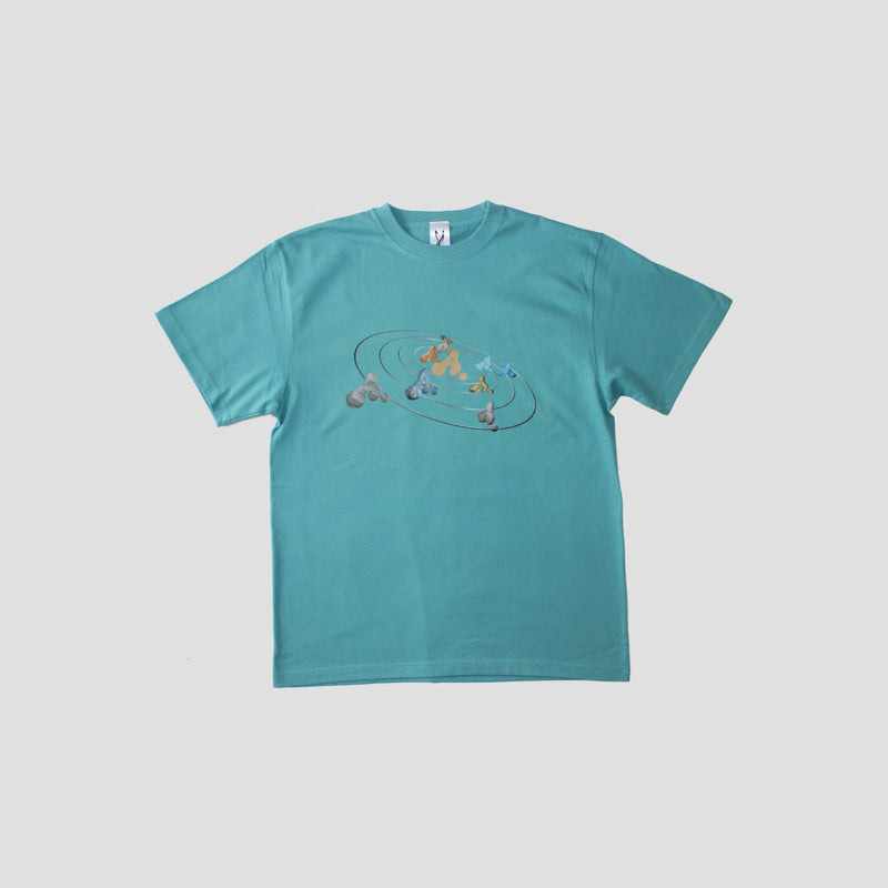 AWSMBOY PLANET "A'' TEE(TURQUOISE BLUE)