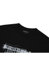 タイポグラフィックTシャツ - BLACK