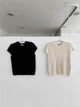 Momo Short-sleeved knitwear (2 colors)