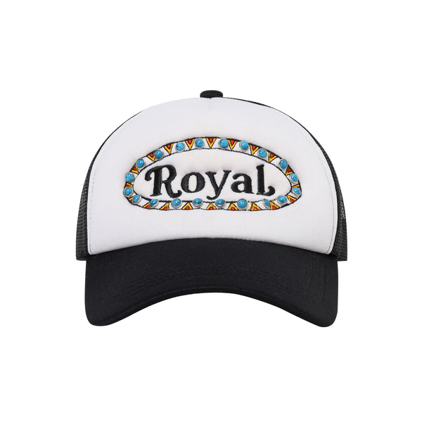Royal Gemstone Trucker Cap Black