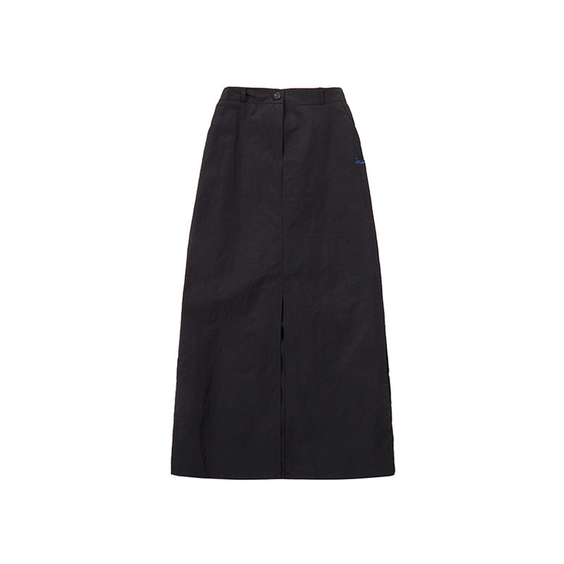 [THE SMURFS] H-line Front Slit Long Skirt_(2 colors)