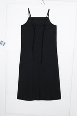Layered Wrap Dress Black