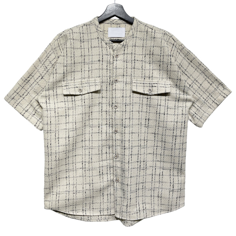 ルーブツイードチェックハーフシャツ (2 color)
