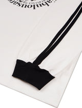 UNISEX Leris Raglan Line Color Long Sleeve White Black (FCD3TS801M)