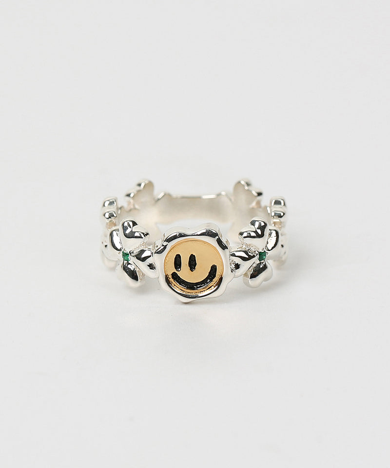  Clover smile ring (925 silver)