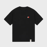[UNISEX] Flower Heart Half Smile Short Sleeve T-shirt