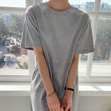 BASIC OVERFIT LONG ONE-PIECE [GRAY]