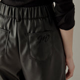 レザーワイドパンツ / Kyra Vegan Leather Wide Pants