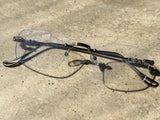 Silver square glasses