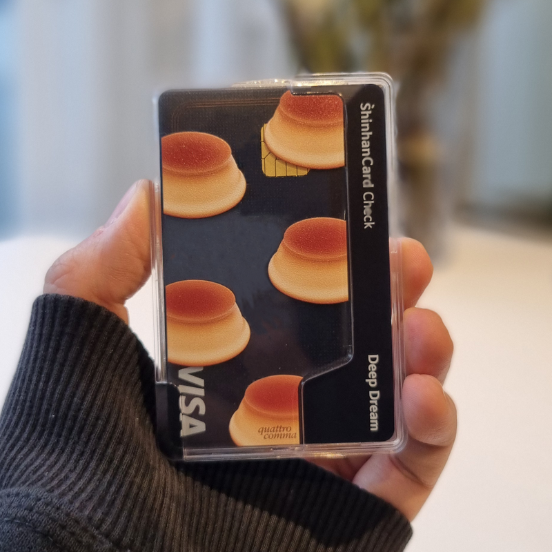 pudding MagSafe Transparent Card Wallet