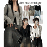 Jane to Snap Slim Ribbed Knit Cardigan