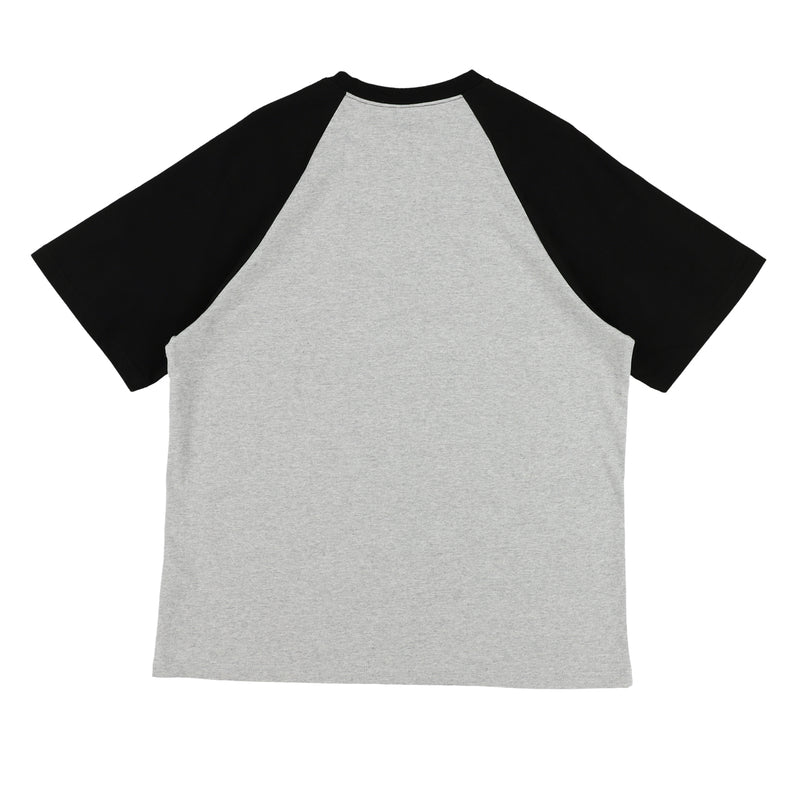 TCM サブウェイラグランTシャツ (grey/black)