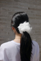 White angel scrunchie