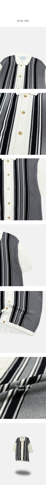 [S/S] Geek stripe kara half cardigan(3color)