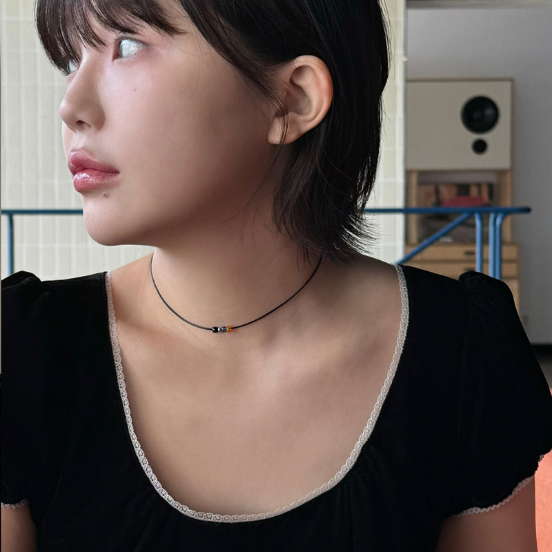 Leather Choker.(5color)