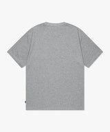 ベースボールスクリプトTシャツ heather gray