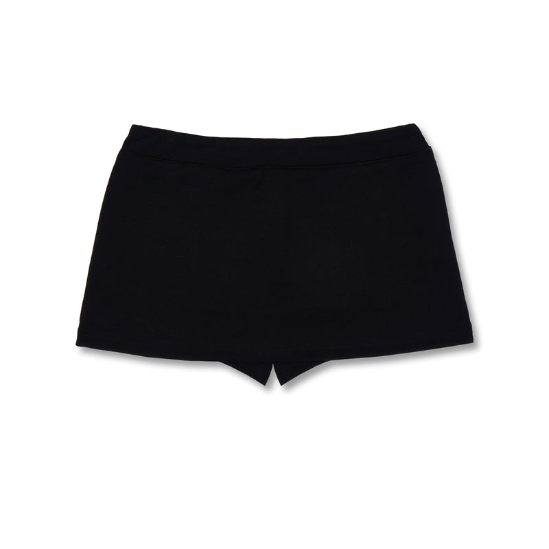 Low-rise Skirt Pants (Black)