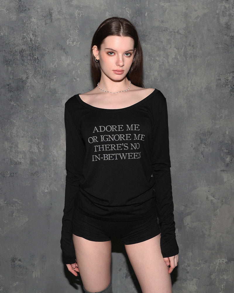 ADORE ME Loose Fit Long Sleeve Black